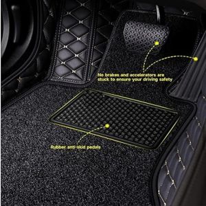Car Floor Mats for Figo New - black 